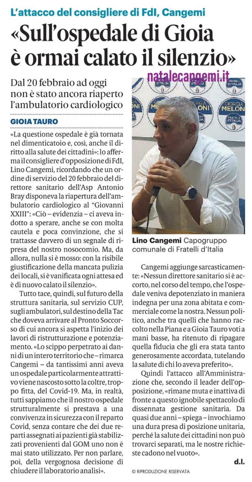 GAZZETTA DEL SUD - 09 APRILE 2021