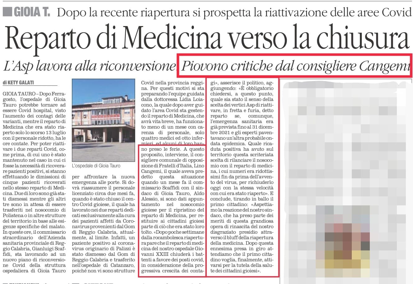 GAZZETTA DEL SUD - 11 AGOSTO 2021