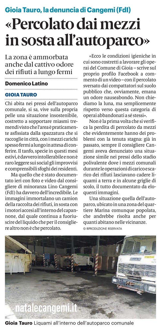 GAZZETTA DEL SUD - 26 AGOSTO 2021