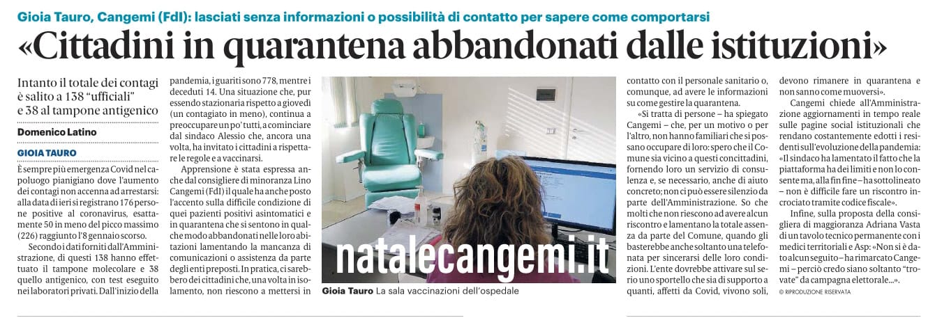 GAZZETTA DEL SUD - 04 SETTEMBRE 2021
